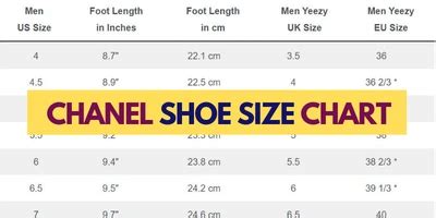 shoe size chanel|chanel slingback size chart.